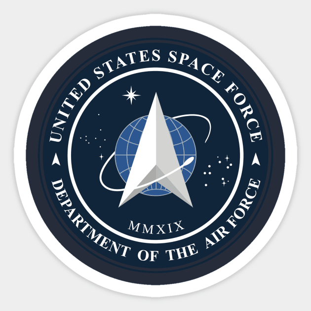 OFFICIAL SPACE FORCE EMBLEM Sticker by SpaceForceOutfitters